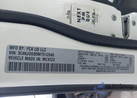 2021 Jeep Compass Trailhawk 4X4 from USA, damaged, VIN 3C4NJDDB9MT512046